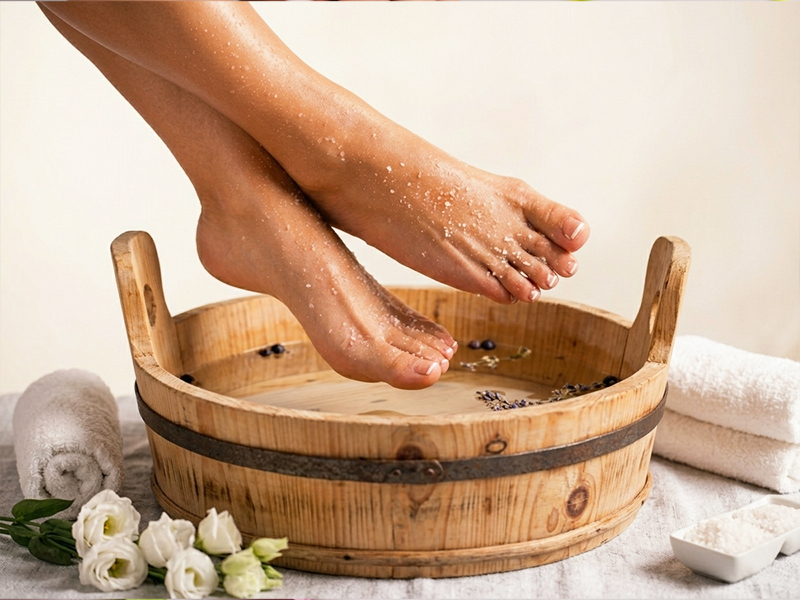 Relaxing Salt Pedi